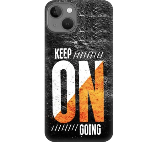 keep on going Silicone case Θήκη για Iphone 13 black