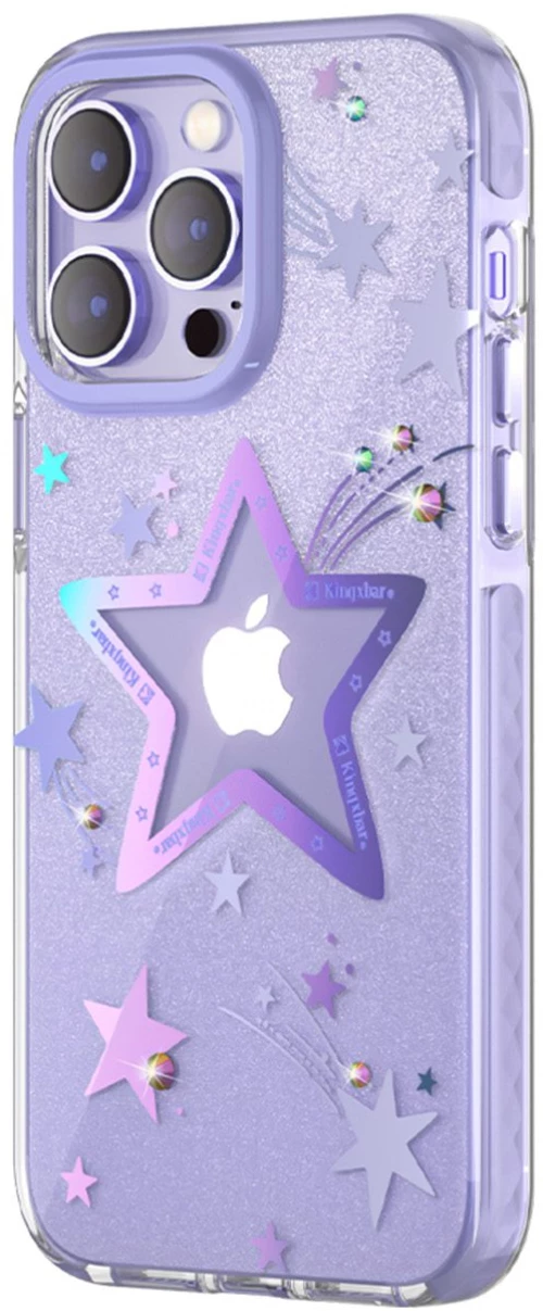 Kingxbar Heart Star Series case Θήκη για iPhone 14 Pro Max purple star case*