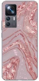 Marble Silicone case θήκη για Xiaomi 12 T 5G pink