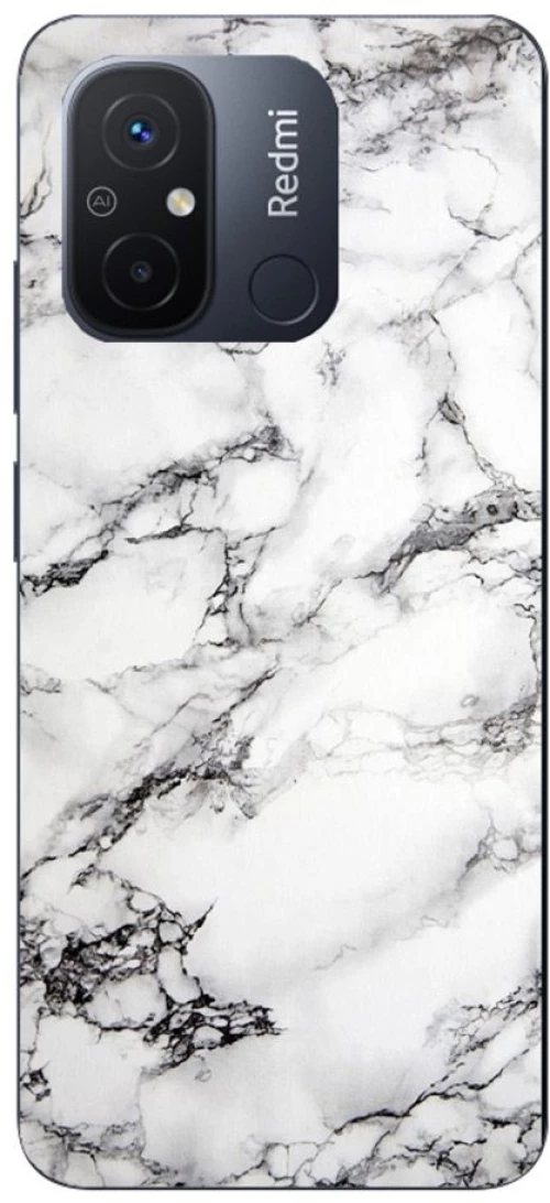 Marble Silicone case θήκη για Xiaomi Redmi 11A white