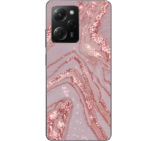 Marble Silicone Case θήκη για Xiaomi Poco X5 Pro pink