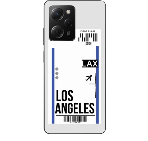 Travel To Los Angeles Silicone Διαφανη Θήκη για xiaomi Poco X5 Pro