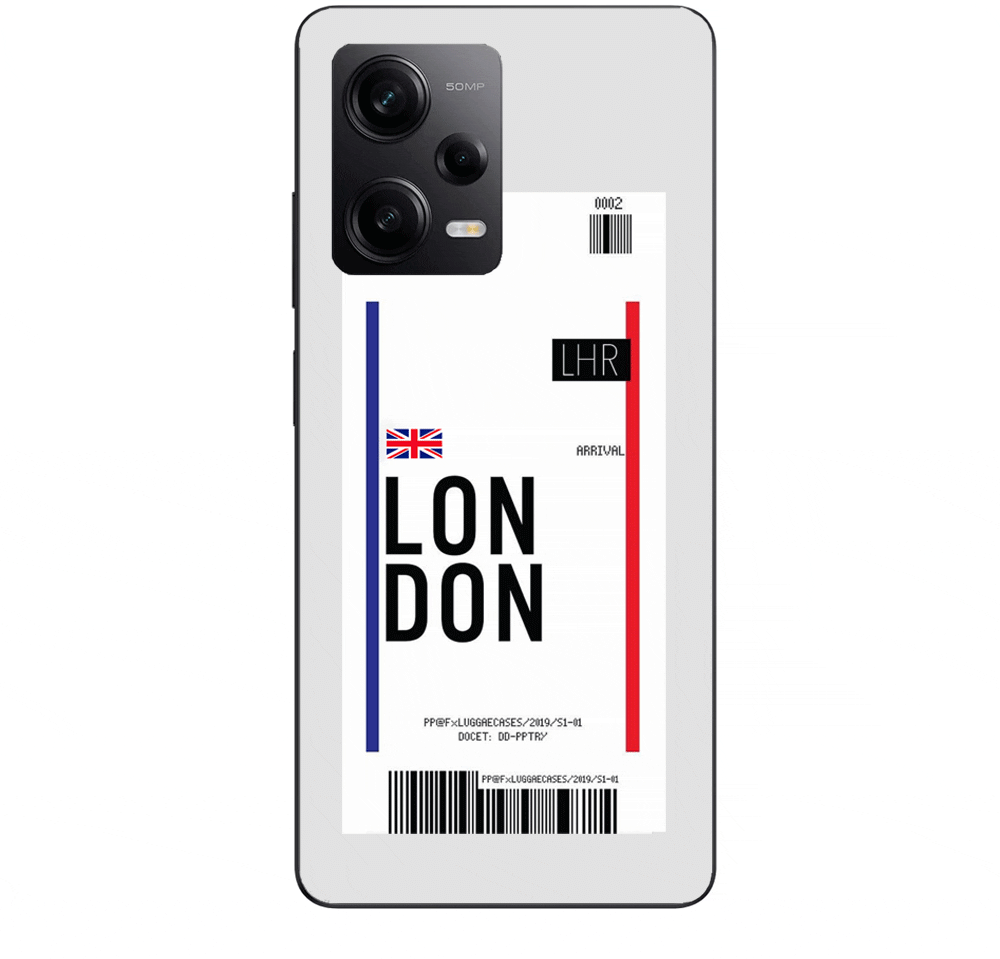 Travel To London Silicone Διαφανη θήκη για Xiaomi Redmi note 12 5g