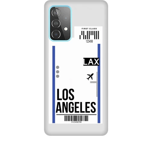 Travel To Los Angeles Silicone Διαφανη Θήκη για Samsung Galaxy A13 5G/ A04S black