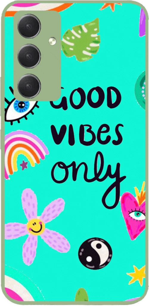 VIBES Premium Protective Hard Case light green Θήκη Samsung 13 5G/ A04S black