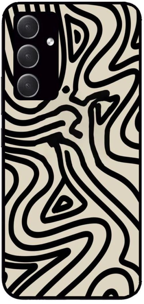 ABSTRACT ZEBRA Premium Protective Hard Case black Θήκη Samsung A54 5G