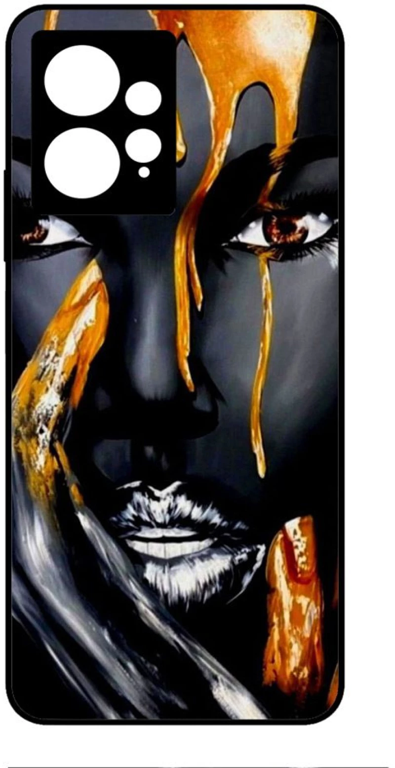 WOMAN IN BLACK Premium Protective Hard Case black Θήκη για Xiaomi Redmi Note 12 4G