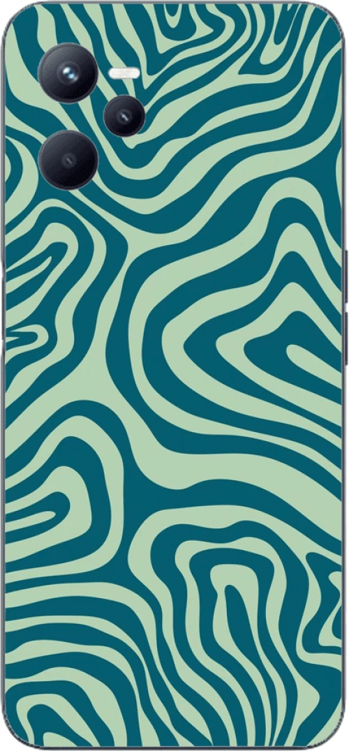 GREEN LINES Silicone case Θήκη για Realme C35