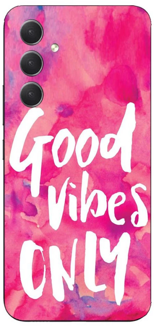 PINK GOOD VIBES Silicone Case θήκη για Samsung Galaxy A34 5g