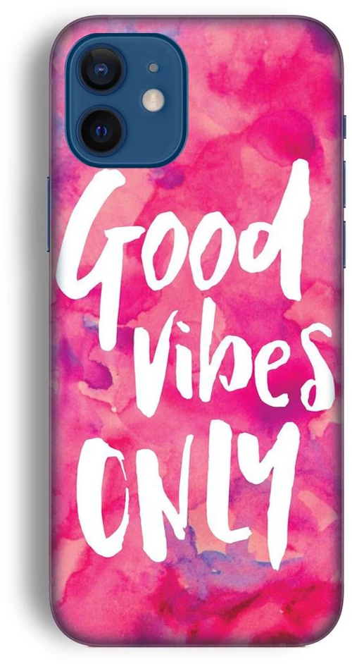 PINK GOOD VIBES Silicone Case Θήκη για Iphone 12