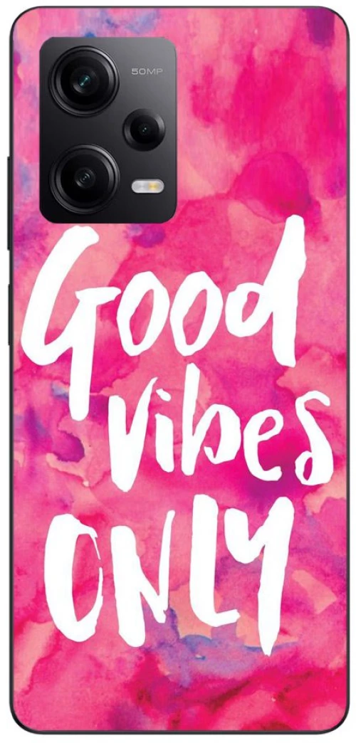 PINK GOOD VIBES Silicone Case θήκη για Xiaomi Redmi note 12 5g