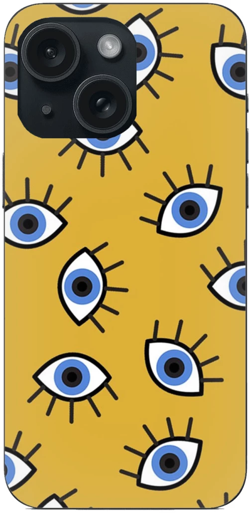 Eyes in Yellow Case Θήκη για iPhone 15