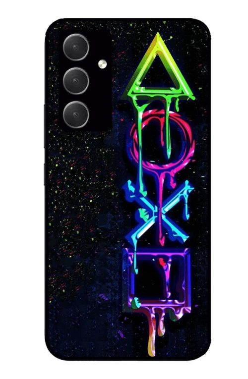 GAMER SYMBOLS 2 Premium Protective Hard Case black Θήκη για Samsung Galaxy A54 5G