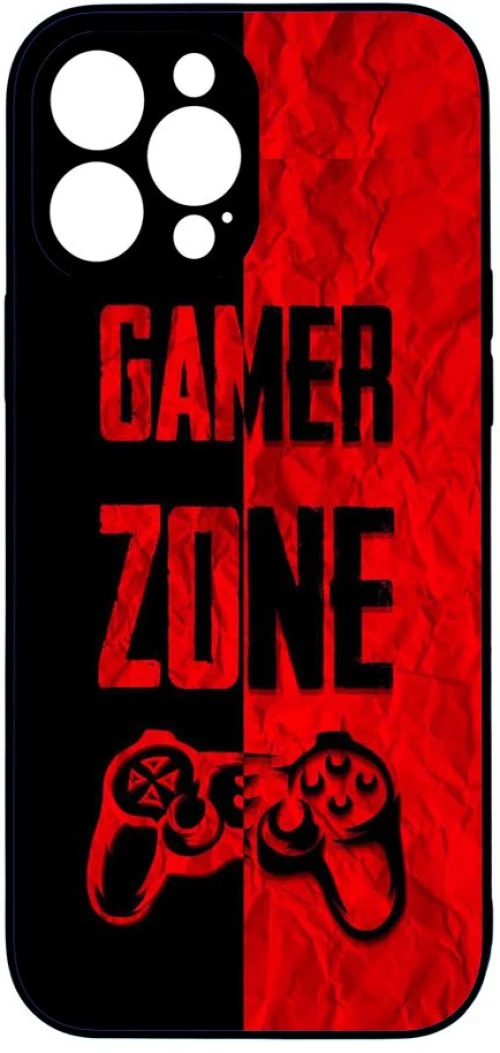 GAMER ZONE Premium Protective Hard Case black Θήκη για iPhone 12 pro max