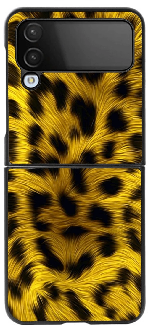 Premium Protective Hard Case Animal Print Leopard Θήκη για Samsung Galaxy Z FLIP 4 Black