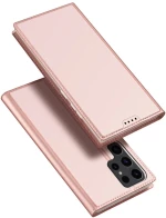 Dux Ducis Skin Pro case Smooth Leather θήκη για Samsung Galaxy S24 Ultra Pink