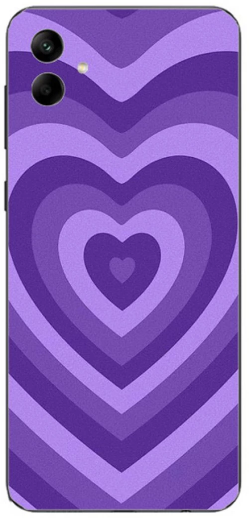 Hearts purple Silicone Case θήκη για Samsung Galaxy A05