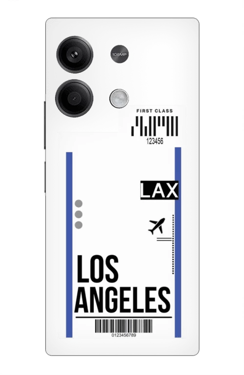 Travel To Los Angeles Silicone Διαφανη θήκη για Xiaomi Note 13 Pro 5G
