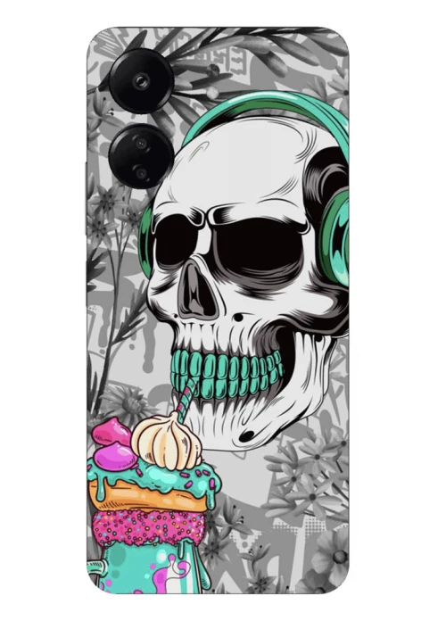 Skull Silicone Case θήκη για Xiaomi Poco C65