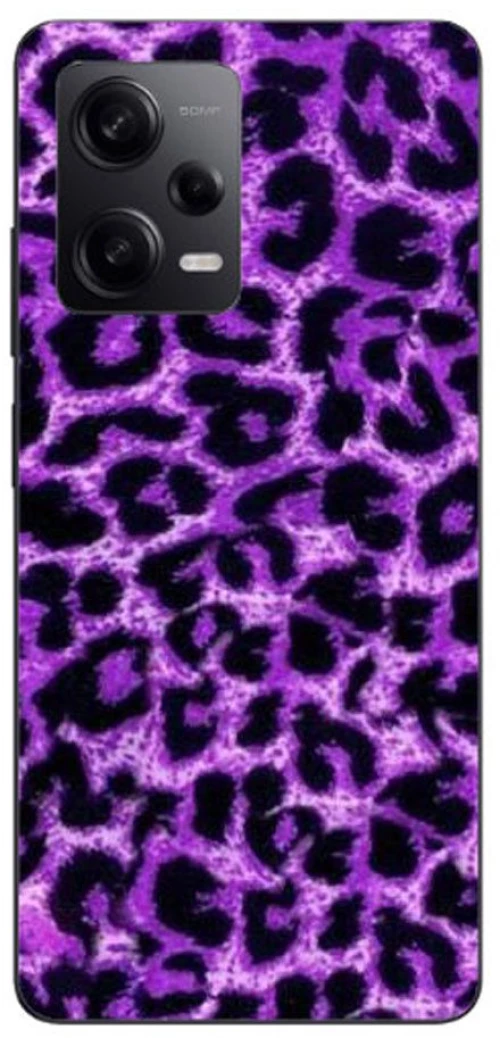 Purple Leopard Silicone Case θήκη για Xiaomi Redmi note 12 Pro 5g