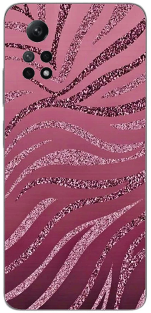 Pink Zebra Silicone case Θήκη για Xiaomi Redmi Note 12 Pro 4G