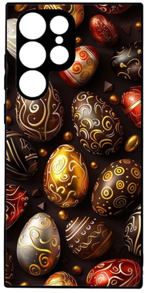 Shiny Eggs Premium Protective Hard Case black Θήκη για Samsung Galaxy S22 Ultra