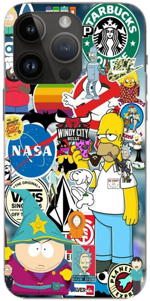 Brands Stickers Θήκη για iPhone 14 Pro