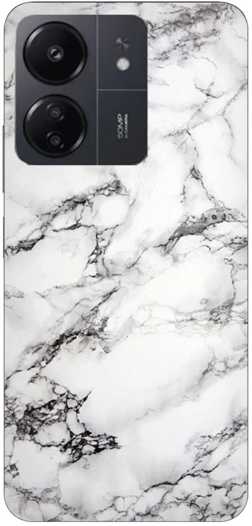Marble White Silicone Case θήκη για Xiaomi Redmi 13C 5G