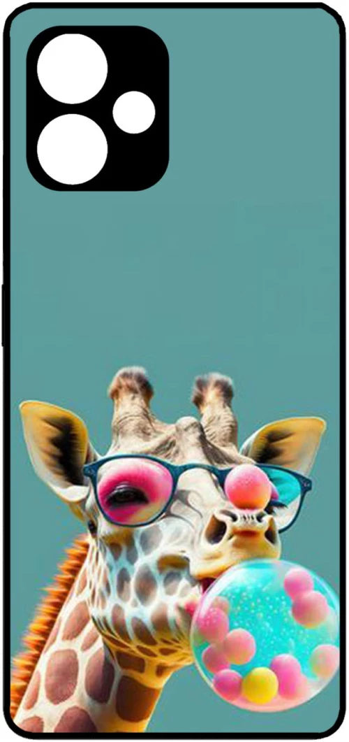 Colorful Giraffe Protective Hard Case black Θήκη για Xiaomi Redmi 12 5G