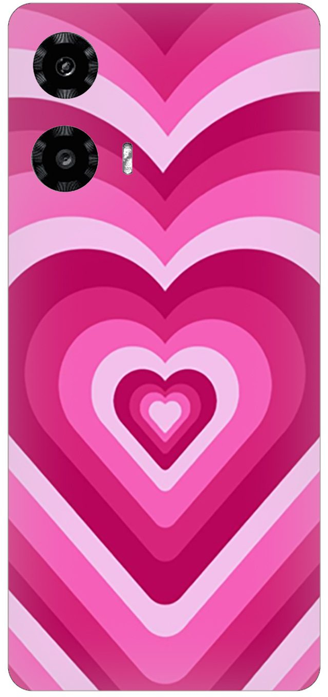 Pink Hearts Silicone Case θήκη για Motorola Moto G34 5G