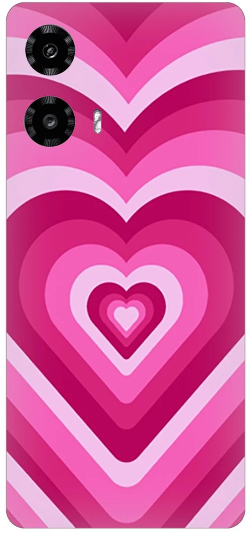 Pink Hearts Silicone Case θήκη για Motorola Moto G34 5G