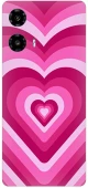 Pink Hearts Silicone Case θήκη για Motorola Moto G34 5G