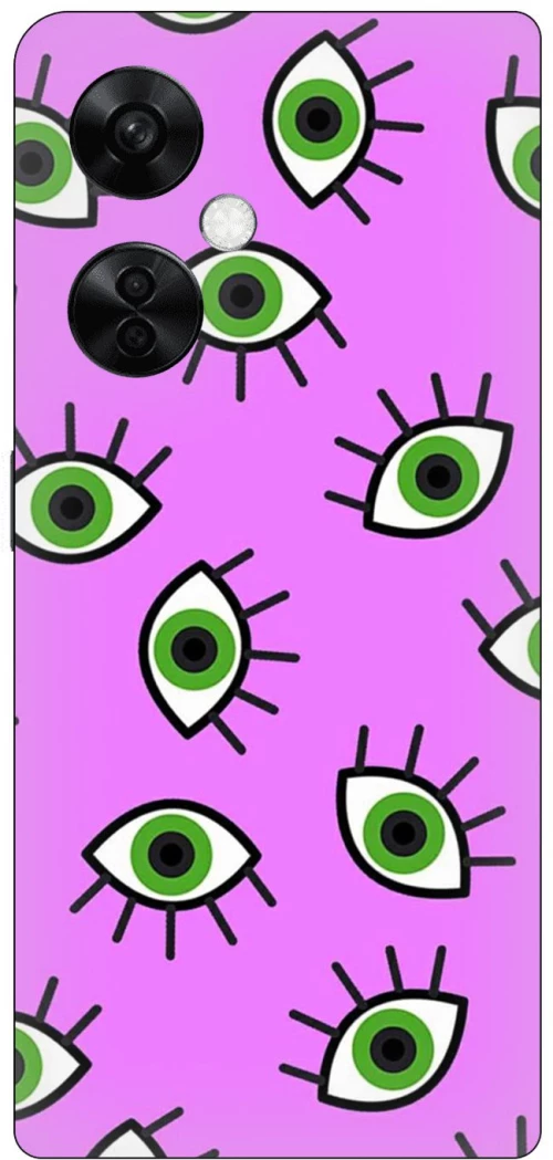 Eyes in Purple Silicone Case θήκη για OnePlus Nord CE 3 Lite 5G