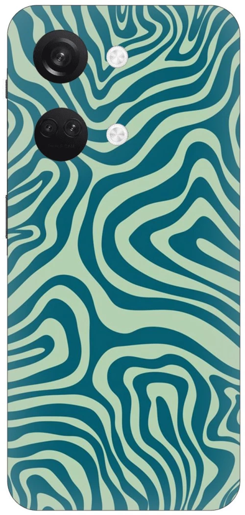 Green Lines Silicone Case θήκη για OnePlus Nord 3 5G