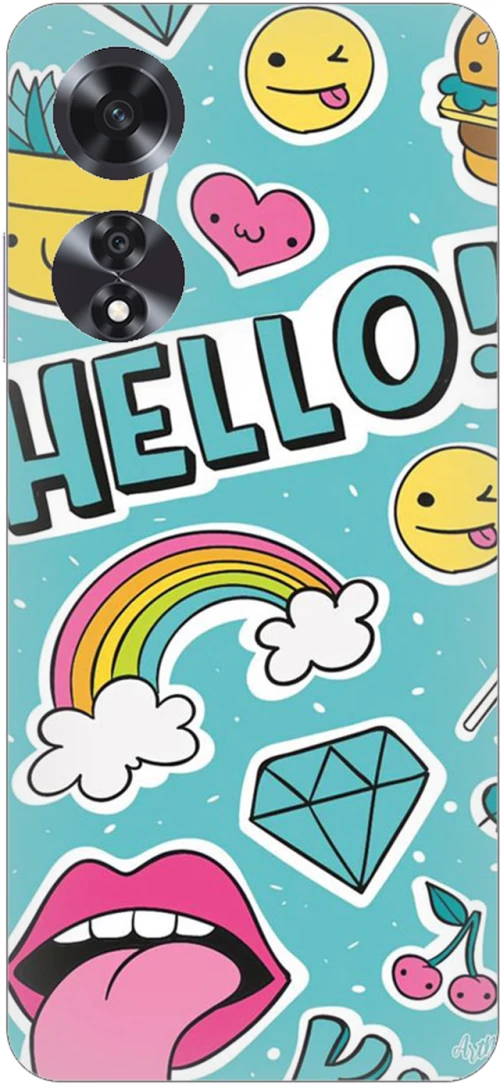 Hello Silicone Case θήκη για OPPO A60 4G