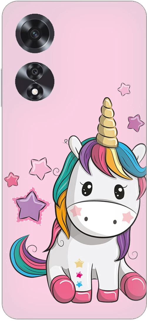 Baby Unicorn Silicone Case θήκη για OPPO A60 4G