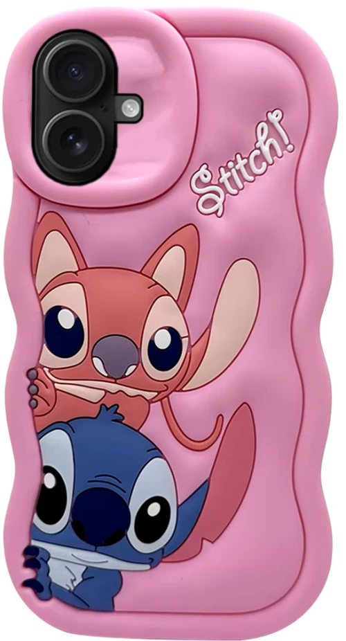 3D SOFT SHOCKPROOF Phone Case Ohana θήκη για iPhone 16 pink
