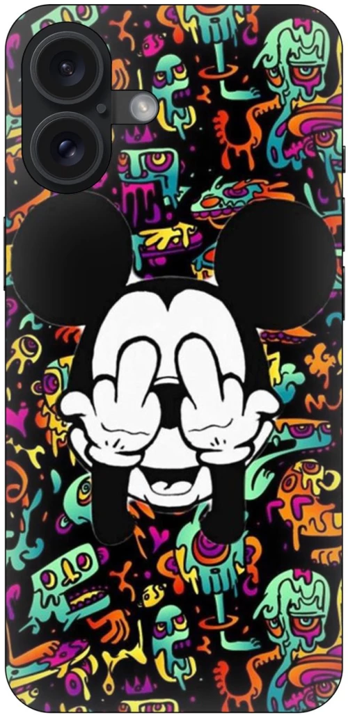 Mouse Middle Finger Θήκη για iPhone 16 Plus