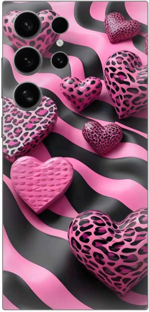 Leopard Hearts Case θήκη για Samsung Galaxy S24 Ultra 5G