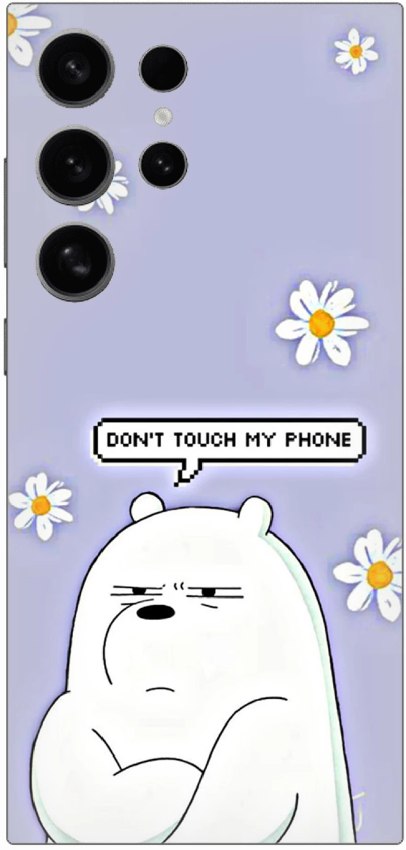 Don't Touch My Phone Bear Case θήκη για Samsung Galaxy S25 Ultra 5G