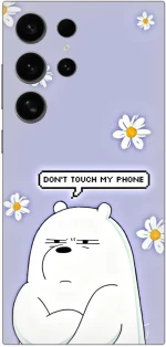 Don't Touch My Phone Bear Case θήκη για Samsung Galaxy S25 Ultra 5G
