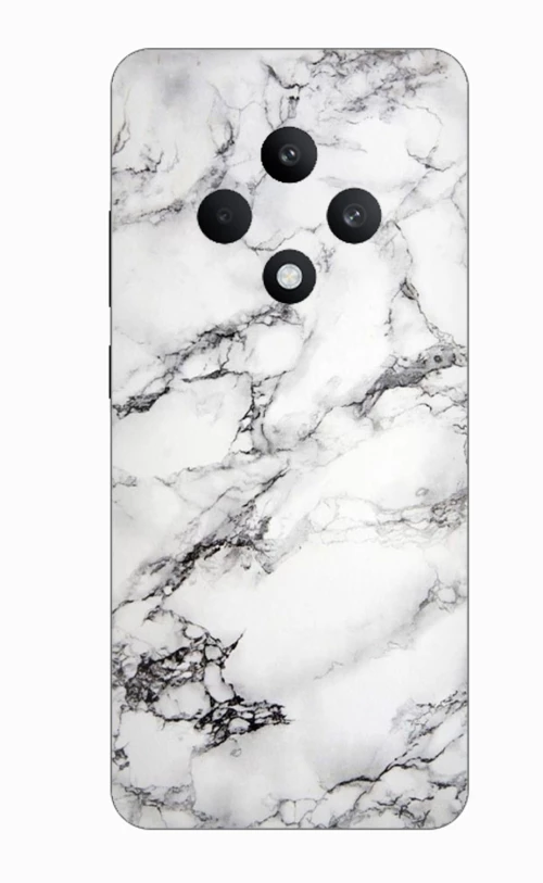 Marble White Silicone Case θήκη για OPPO Reno 12F 5G