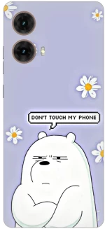 Don’t Touch My Phone Bear Silicone Case Θήκη για Motorola Moto G85 5G