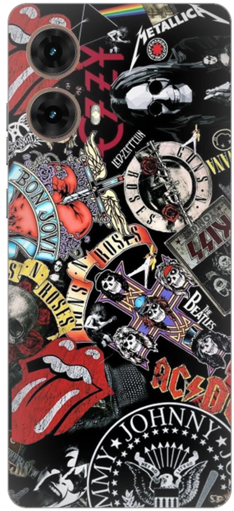 Rock Bands Silicone Case Θήκη για Motorola Moto G85 5G