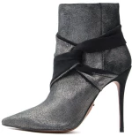 CARRANO LEATHER ANKLE BOOTS WOMEN CARRANO ΜΑΥΡΟ- ΧΡΥΣΟ (130362CAB1)
