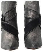CARRANO LEATHER ANKLE BOOTS WOMEN CARRANO ΜΑΥΡΟ- ΧΡΥΣΟ (130362CAB1)