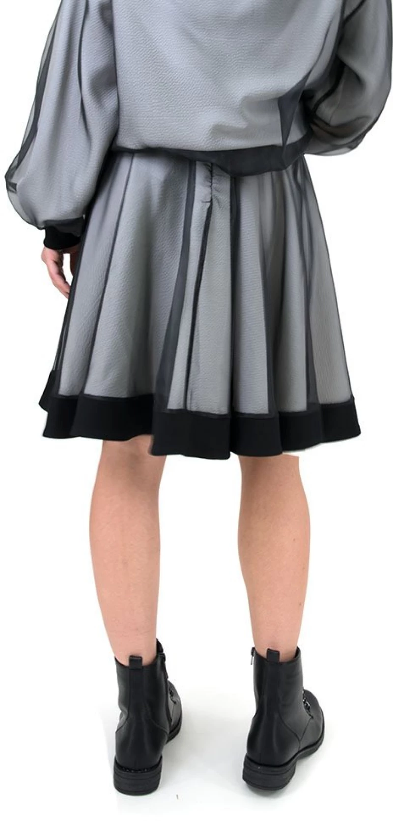 MOUTAKI SKIRT WOMEN MOUTAKI ΛΕΥΚΟ- ΜΑΥΡΟ (18.02.108)
