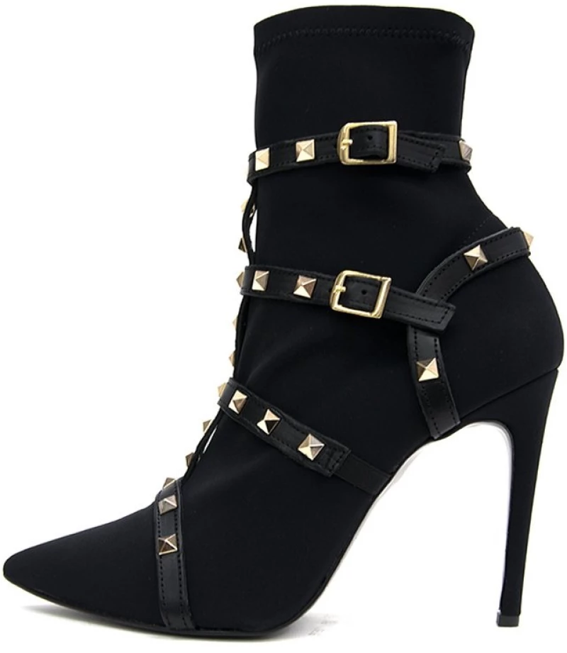 KOTRIS TEXTILE ANKLE BOOTS WOMEN KOTRIS ΜΑΥΡΟ (KTRS-Π-90-800)