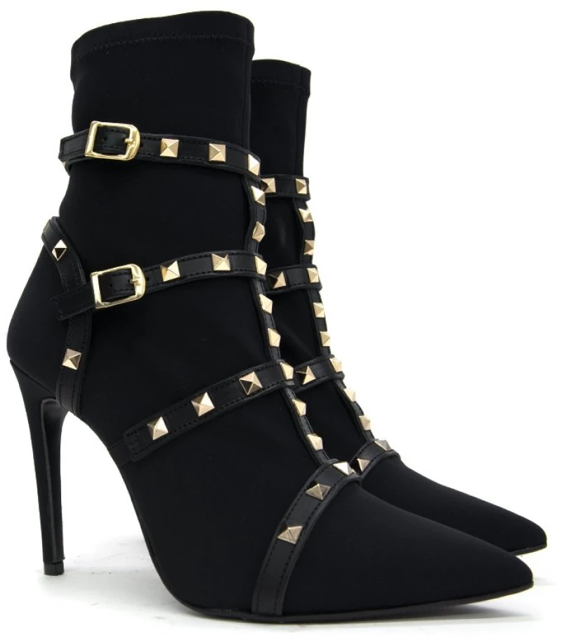 KOTRIS TEXTILE ANKLE BOOTS WOMEN KOTRIS ΜΑΥΡΟ (KTRS-Π-90-800)