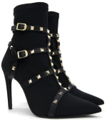 KOTRIS TEXTILE ANKLE BOOTS WOMEN KOTRIS ΜΑΥΡΟ (KTRS-Π-90-800)